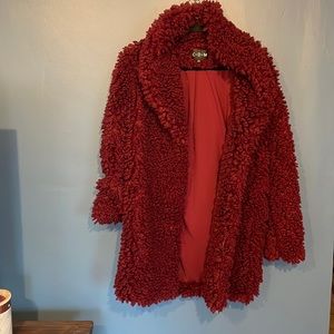 Women’s CDM Curly Faux Fur Teddy Coat